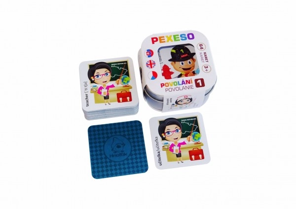 E-shop Teddies Pexeso povolání 1 voděodolné 64 karet