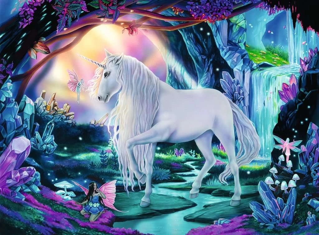 E-shop Ravensburger puzzle Mystický jednorožec XXL