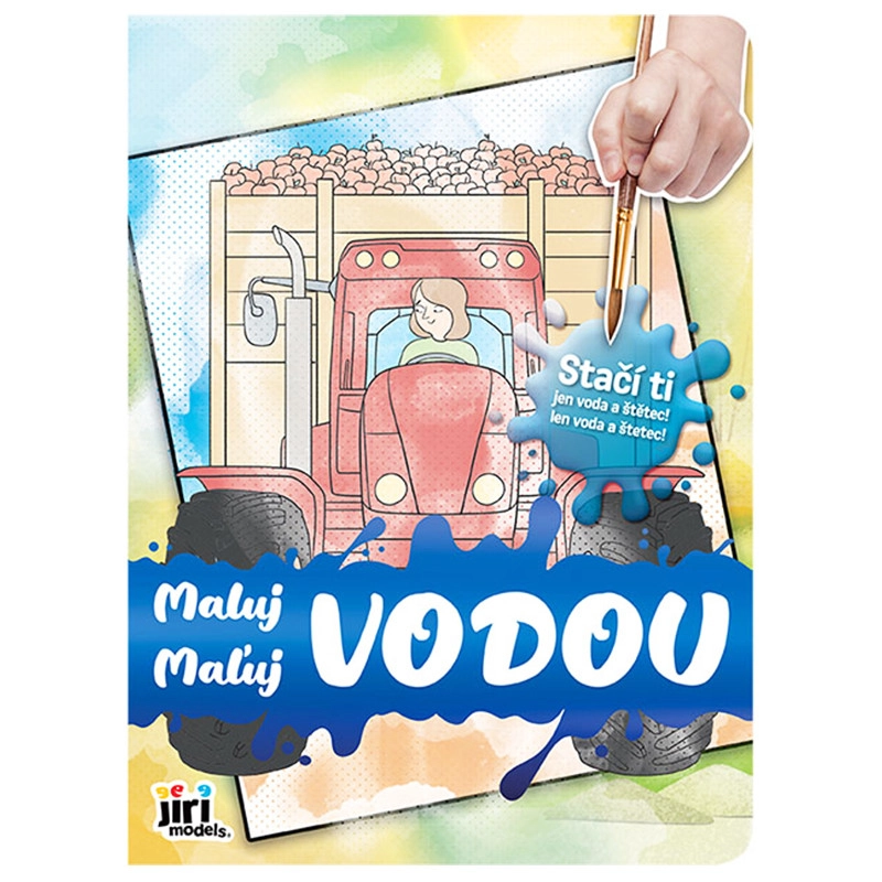 Maľuj vodou – traktory