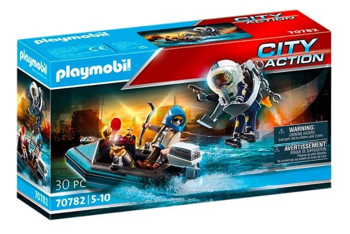 E-shop Playmobil 70782 Policajný Jetpack Zatknutie zlodeja umenia
