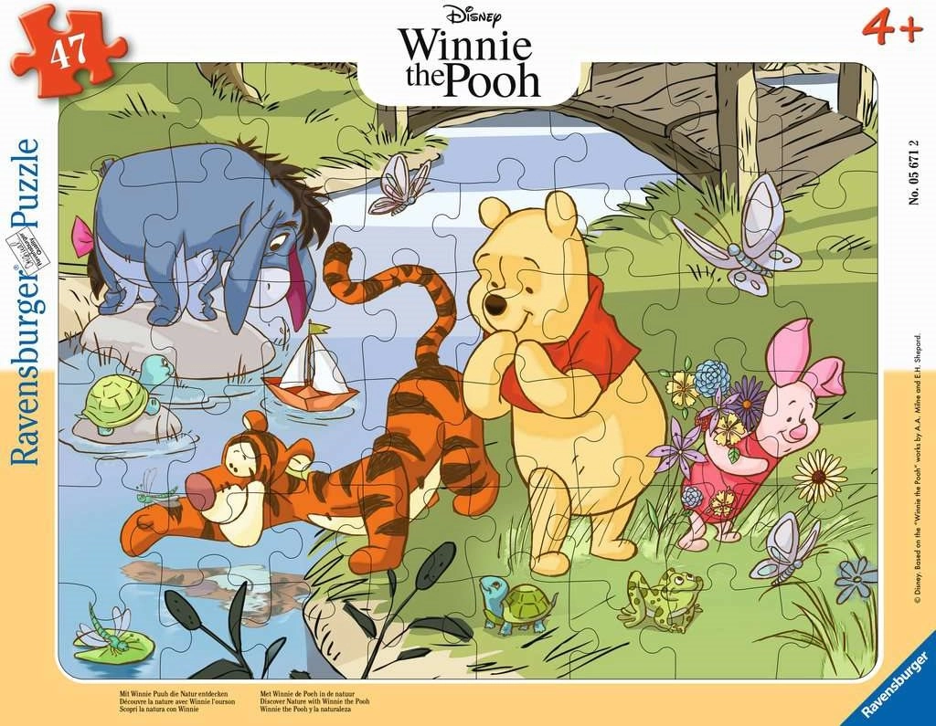 E-shop Ravensburger Disney Medvedík Pú objavuje prírodu 47 dielov