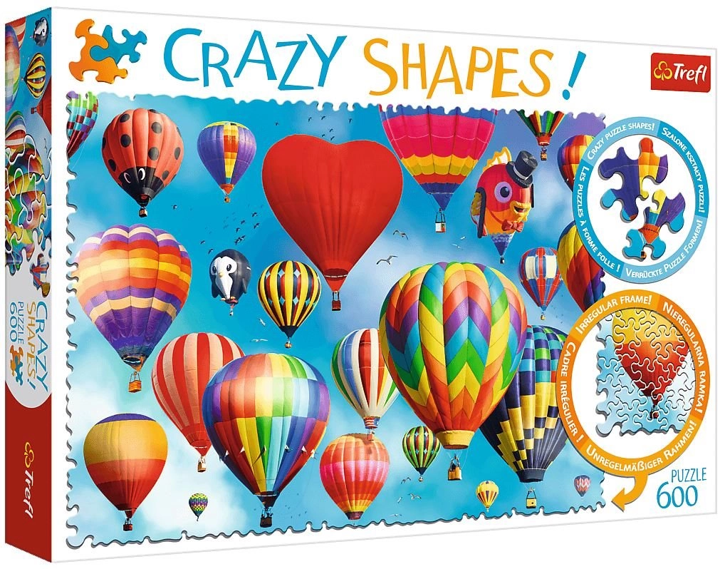 E-shop Trefl Crazy Shapes Barevné balony 600 dielov