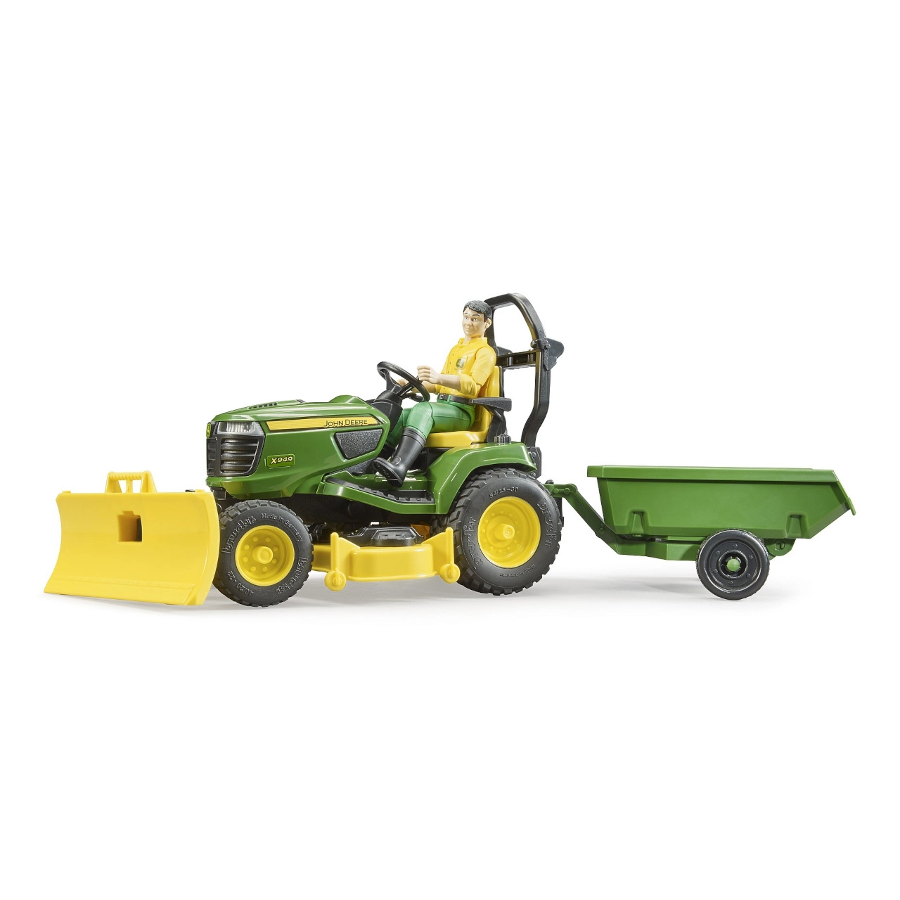 E-shop Bruder 62104 Zahradní traktor John Deere s figurkou