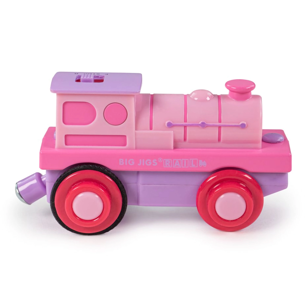 E-shop Elektrická lokomotíva Bigjigs Rail ružová