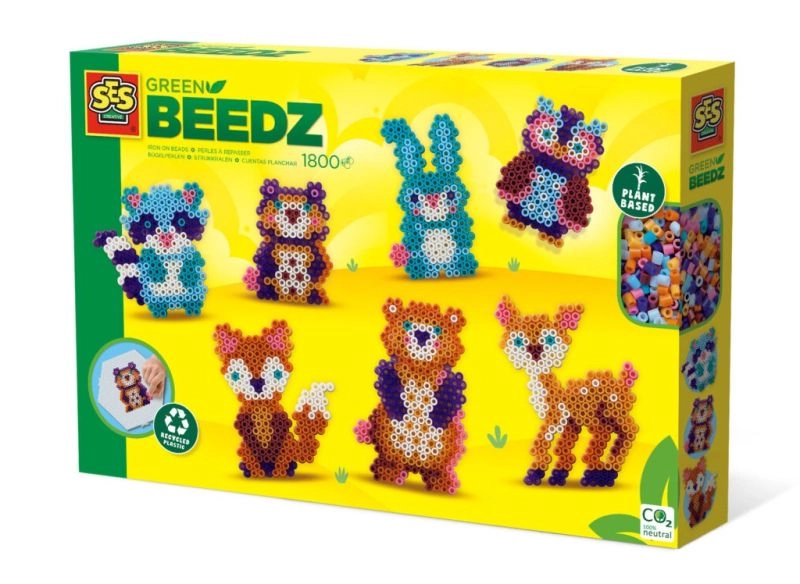 SES Creative Green Beedz zažehlovacie korálky lesné zvieratká
