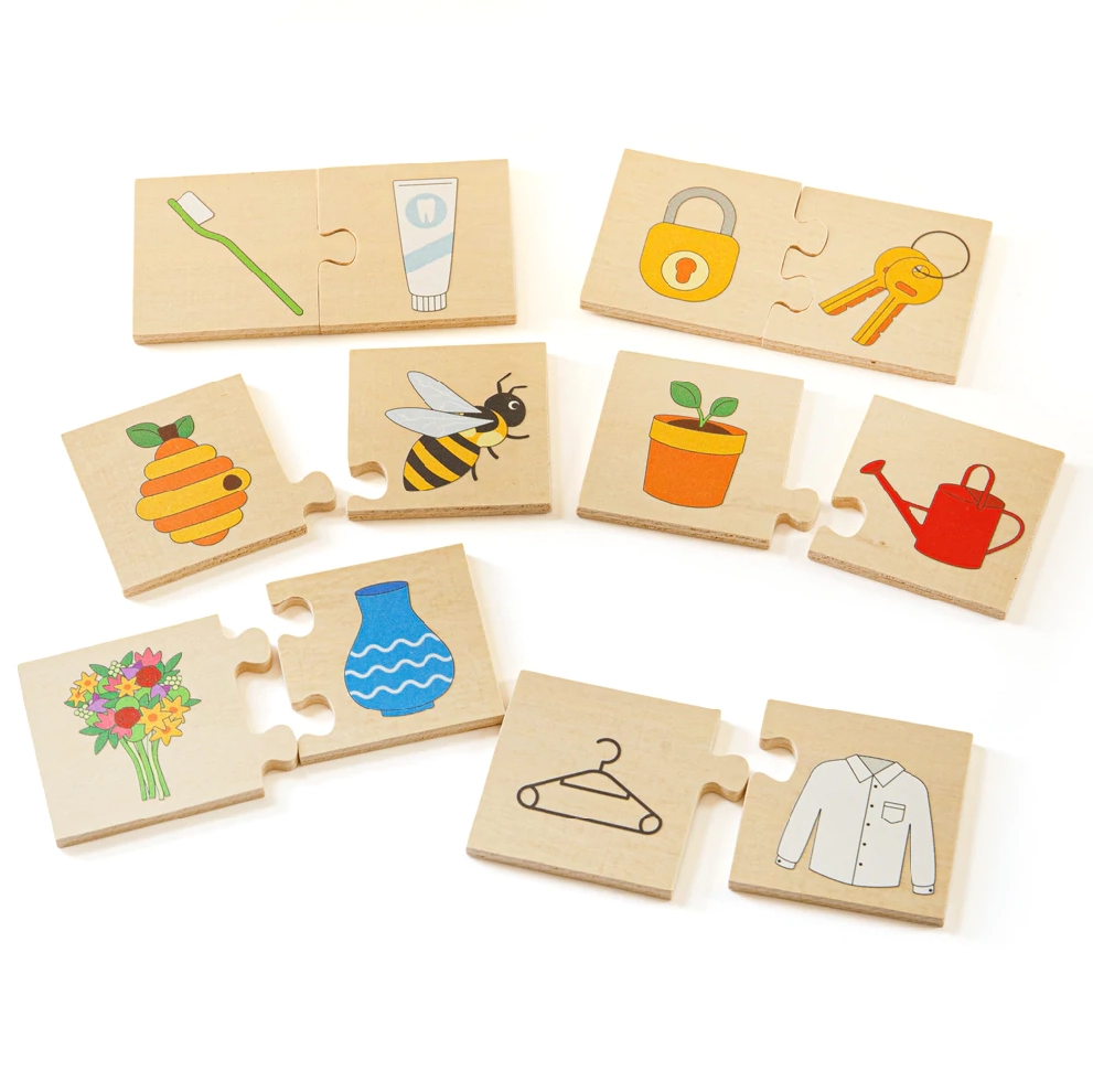 E-shop Bigjigs Toys didaktické puzzle Zvieratká