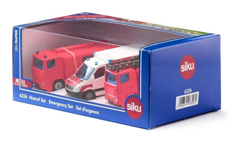 Siku Super 6326 set záchranářská vozidla 3ks
