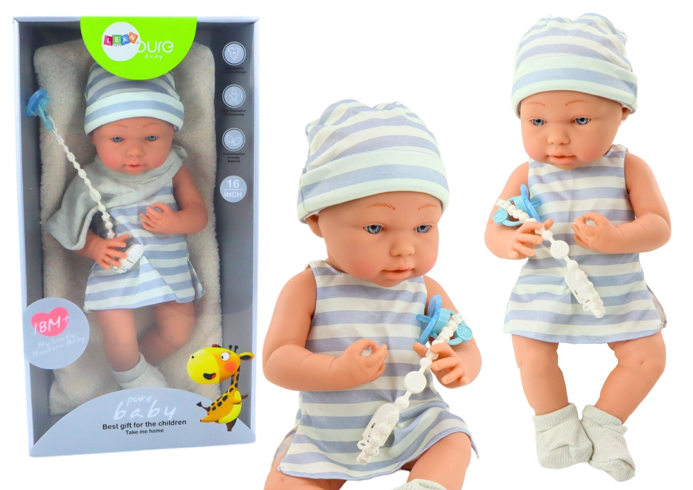 Lean Toys v bielo modrom oblečení s príslušenstvom