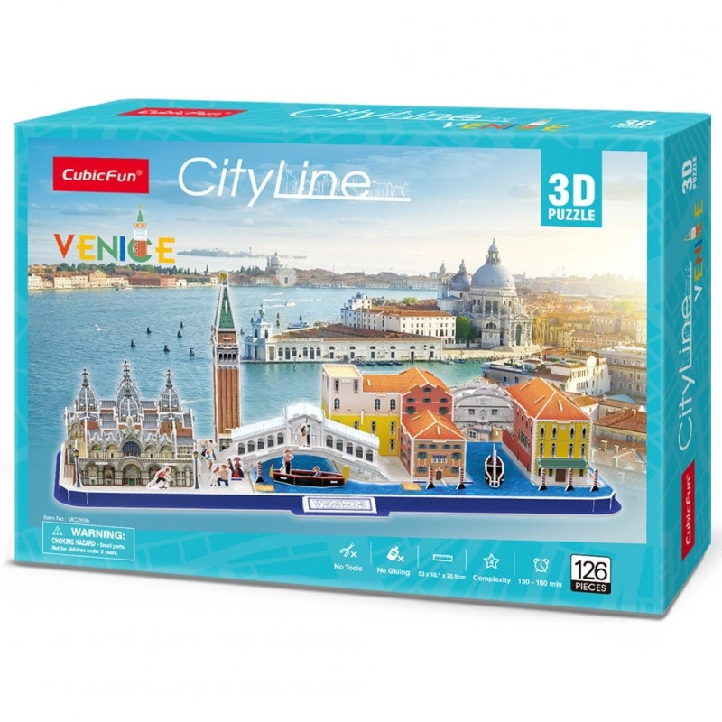 CubicFun 3D puzzle CityLine panorama Benátky 126 ks