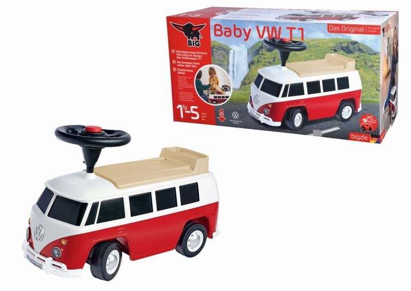 E-shop BIG minibus so zvukom Baby Volkswagen T1 s reálnym dizajnom a odkladacím priečinkom