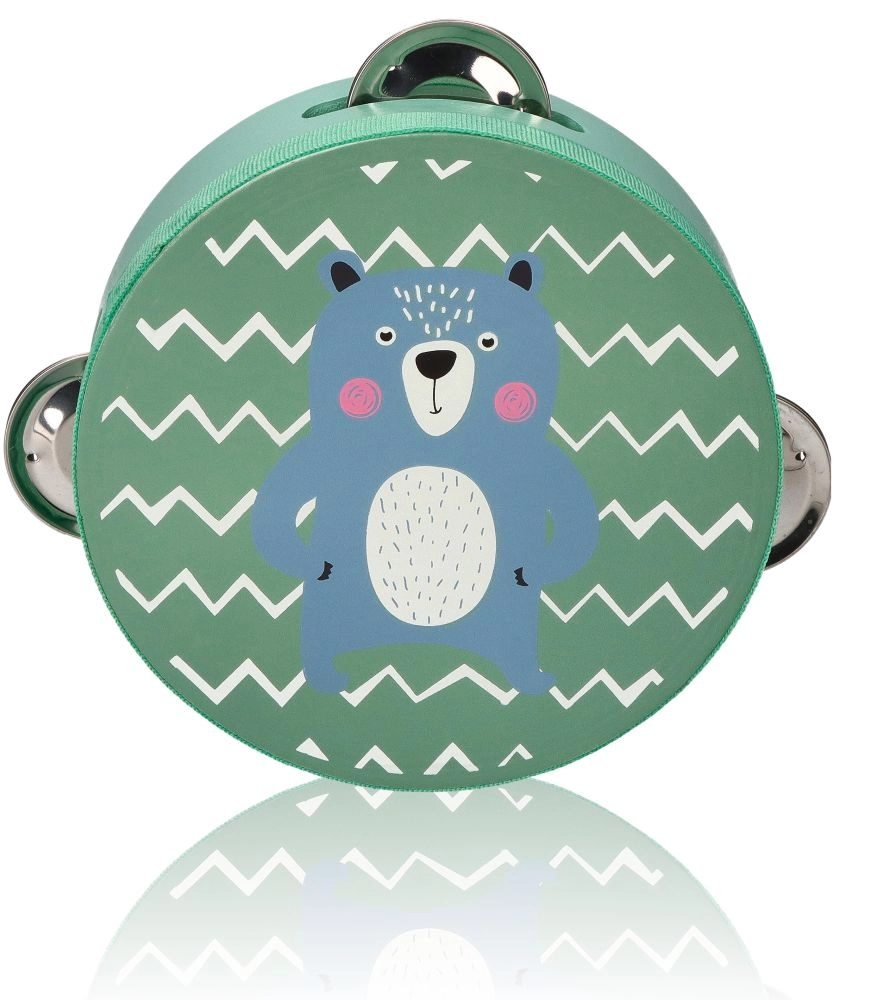 Adam Toys detská tamburína medved modrá