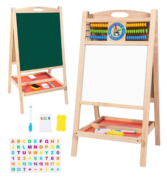 Drevená obojstranná tabuľa 70 cm