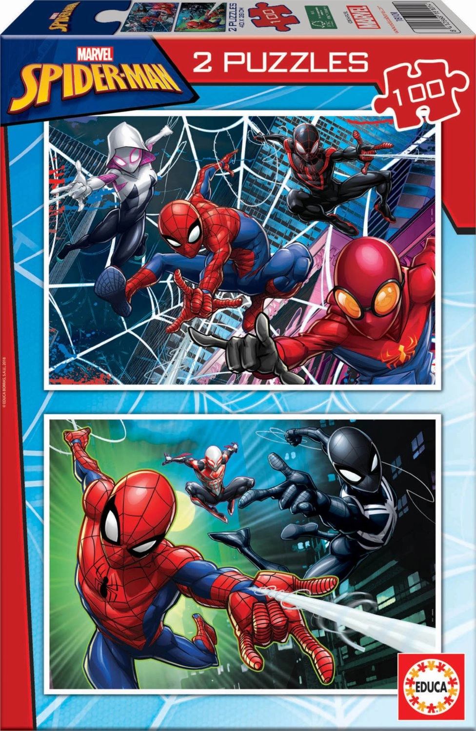 EDUCA puzzle Spiderman 2x100 dielikov