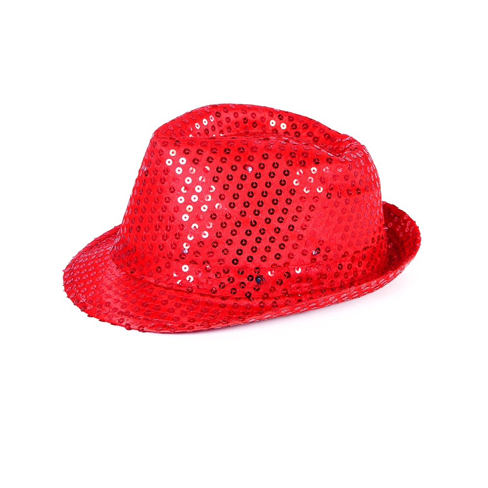 E-shop RAPPA Klobúk disco červený s LED svetlom pre