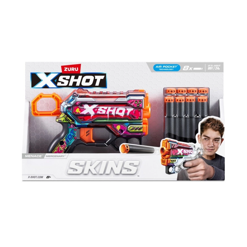 E-shop ZURU X-Shot Skins Menace Mercenary penový blaster pre deti