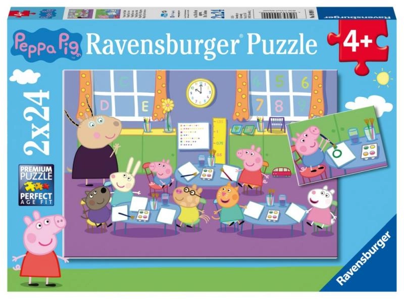 E-shop RAVENSBURGER Prasátko Peppa ve škole 2x24 dielov