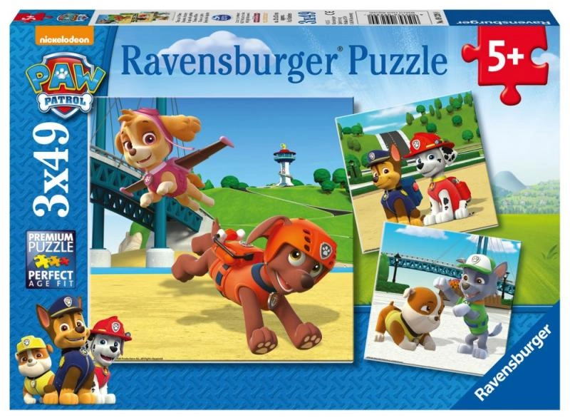 E-shop Ravensburger Tlapkova Patrola:Psí tím 3 x 49 dielov