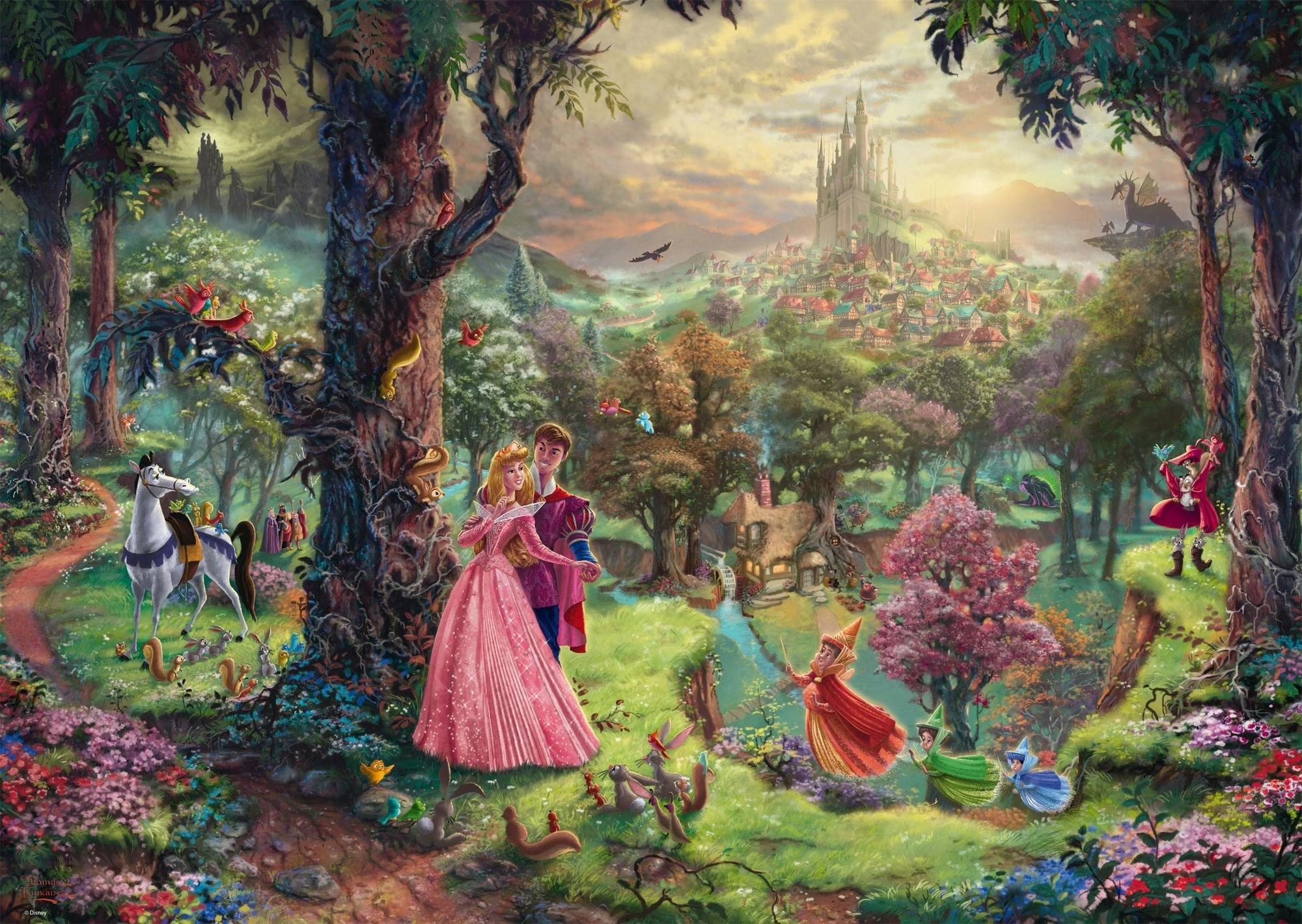 Schmidt Kinkade Disney Sleeping beauty 1000 dielov