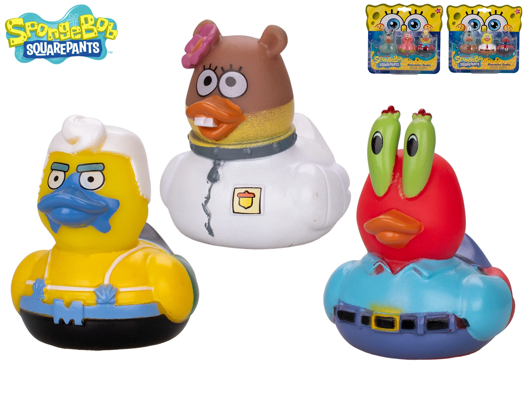 Sada do vane – kačičky SPONGEBOB, Sandy a Squidward (3 ks)