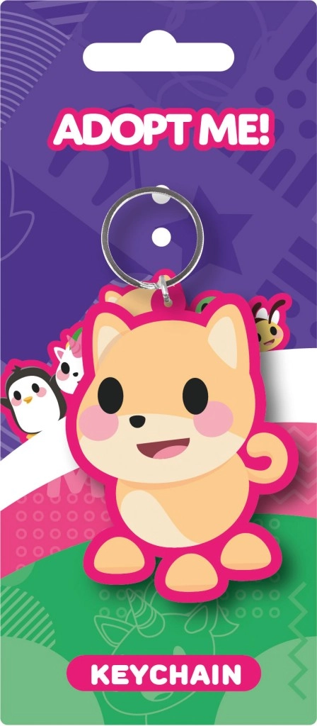 E-shop Prívesok na kľúče ADOPT ME V1 z PVC s kovovým krúžkom