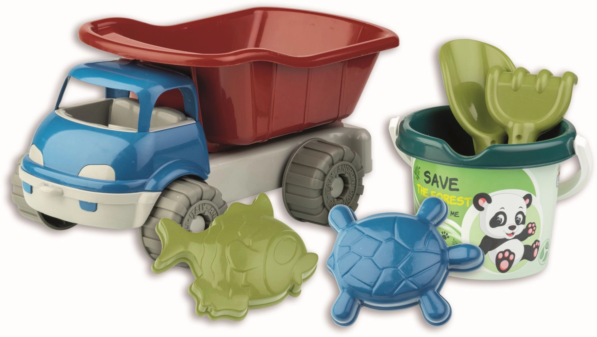 E-shop Androni set na piesok les s autom z recyklovaného plastu