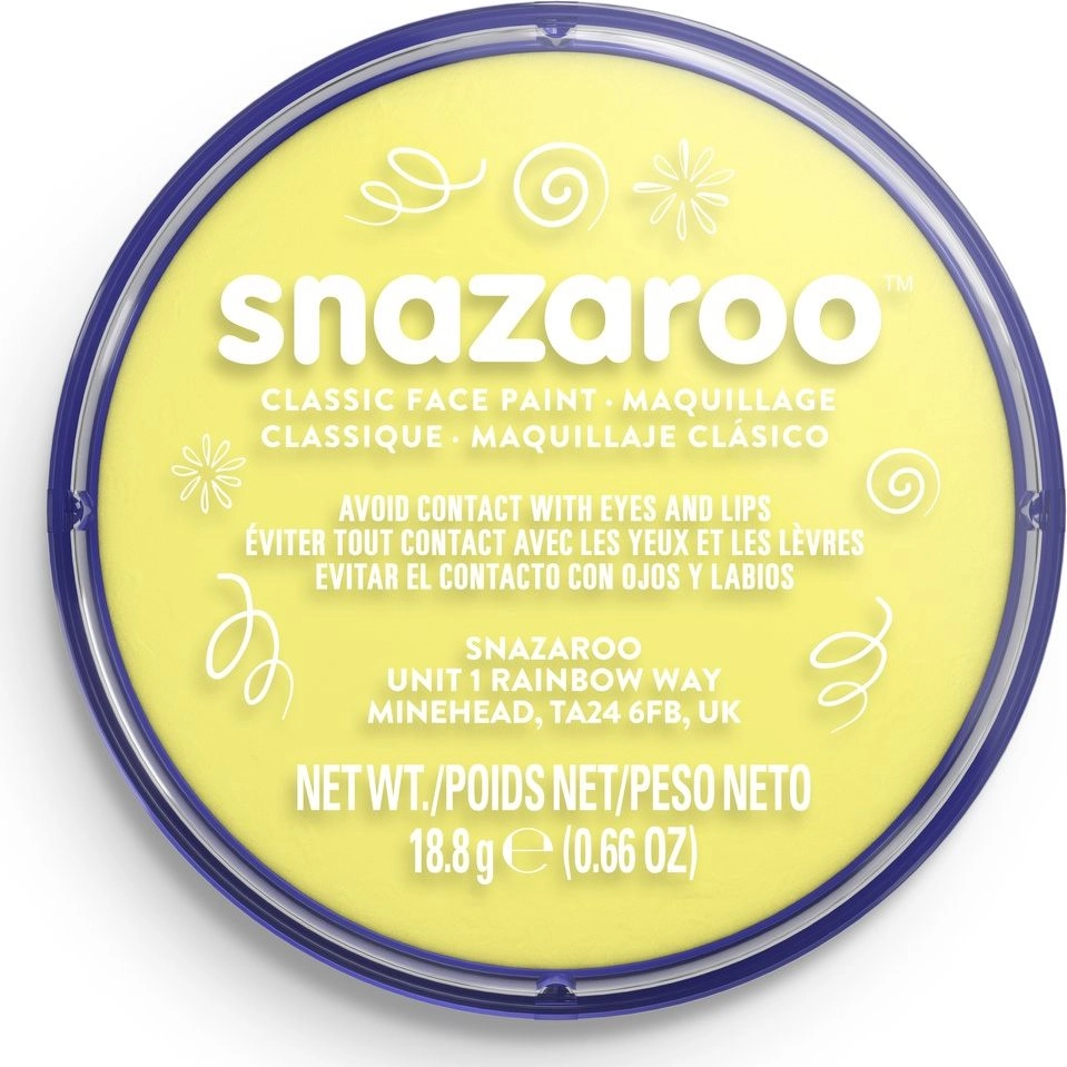 E-shop Snazaroo barva na obličej 18 ml Žlutá světlá Pale Yellow
