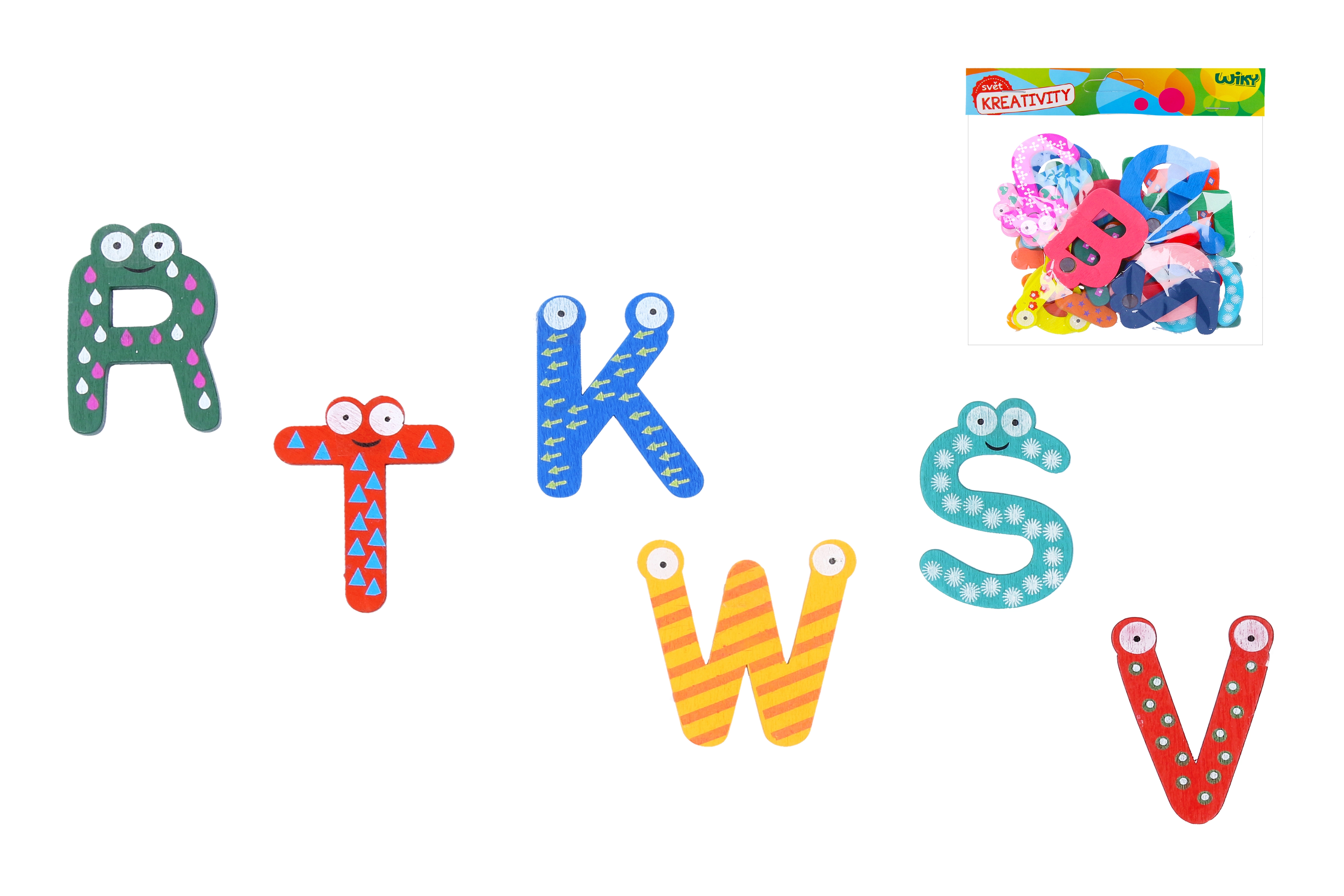 E-shop Magnetky drevená abeceda 26ks