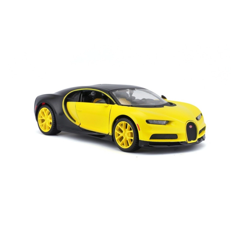 Maisto Bugatti Chiron žlto-čierna 1:24