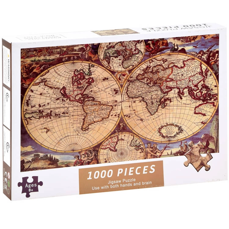 Antická mapa sveta puzzle 1000 dielikov