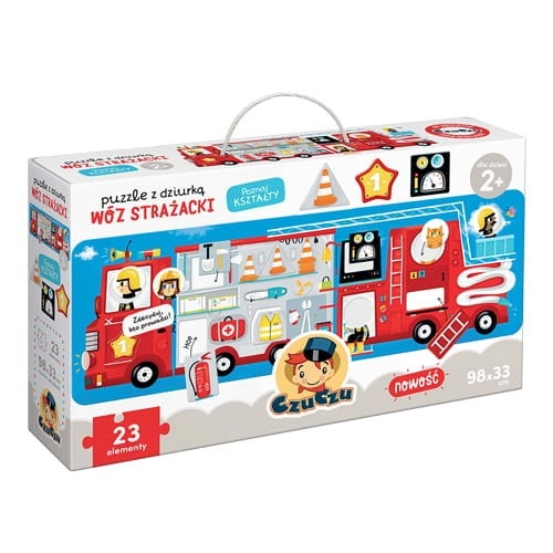 E-shop Puzzle s otvorem Hasičské auto 23 dílků