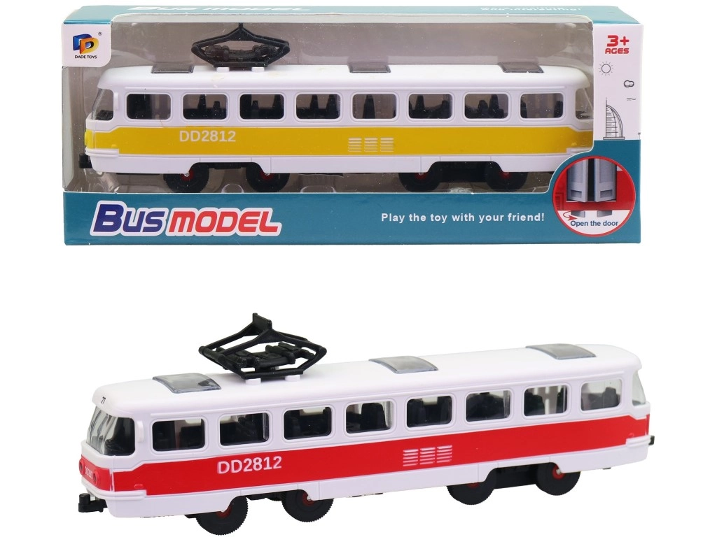 Električka šalina 17 cm – realistický model pre deti