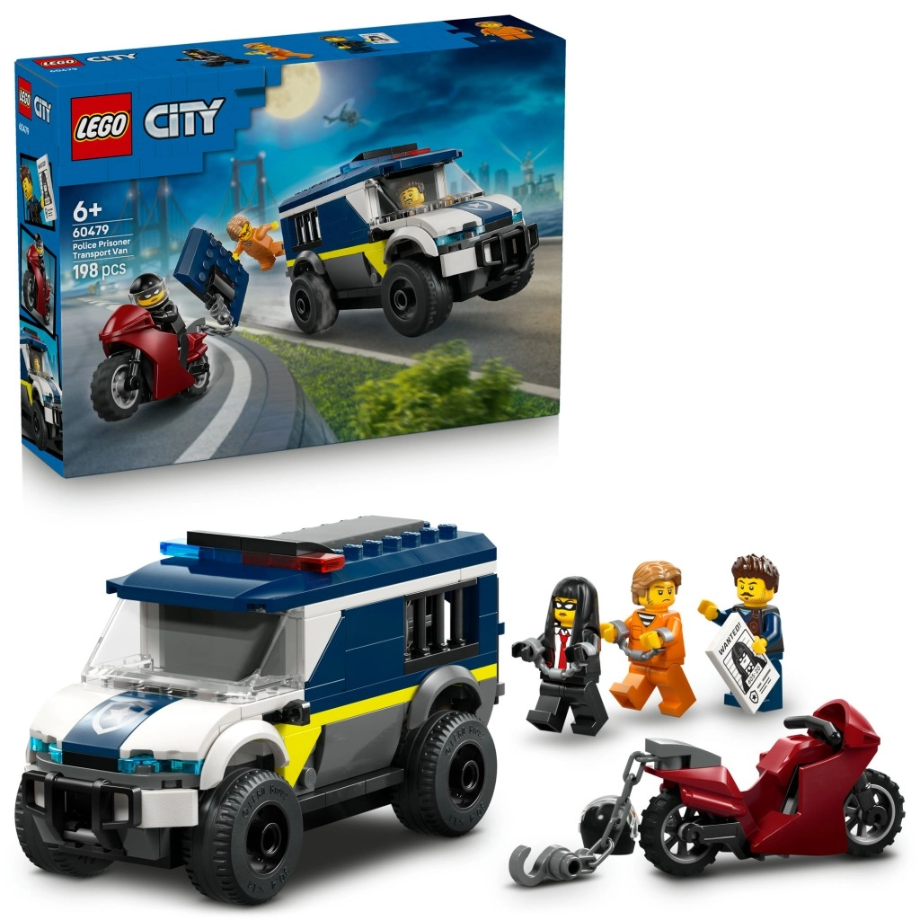 Lego City policajná dodávka na prevoz väzňov