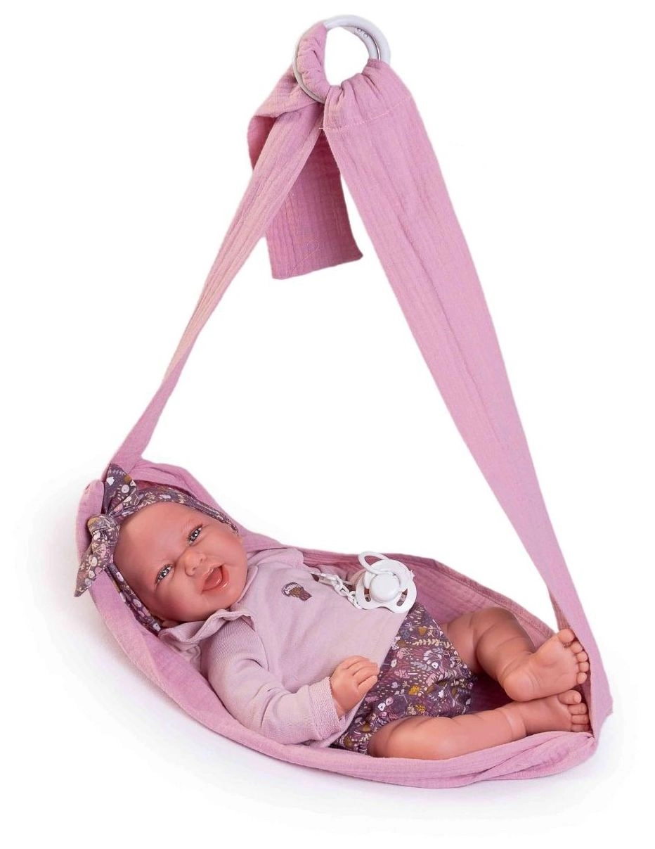 E-shop Antonio Juan 33352 CARLA realistická miminko s měkkým látkovým tělem 42 cm