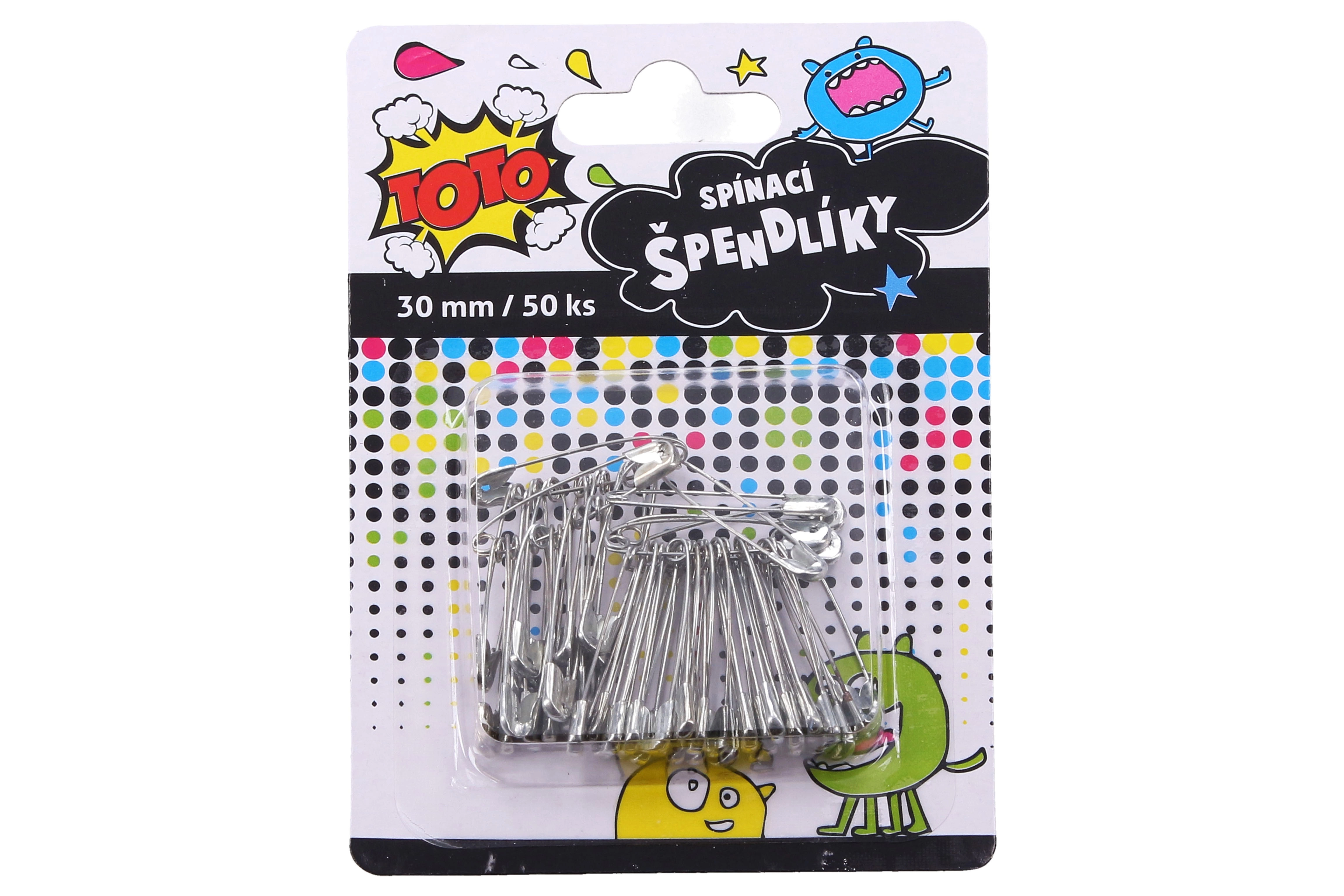 E-shop Špendlík spínací 50 ks, 30 mm