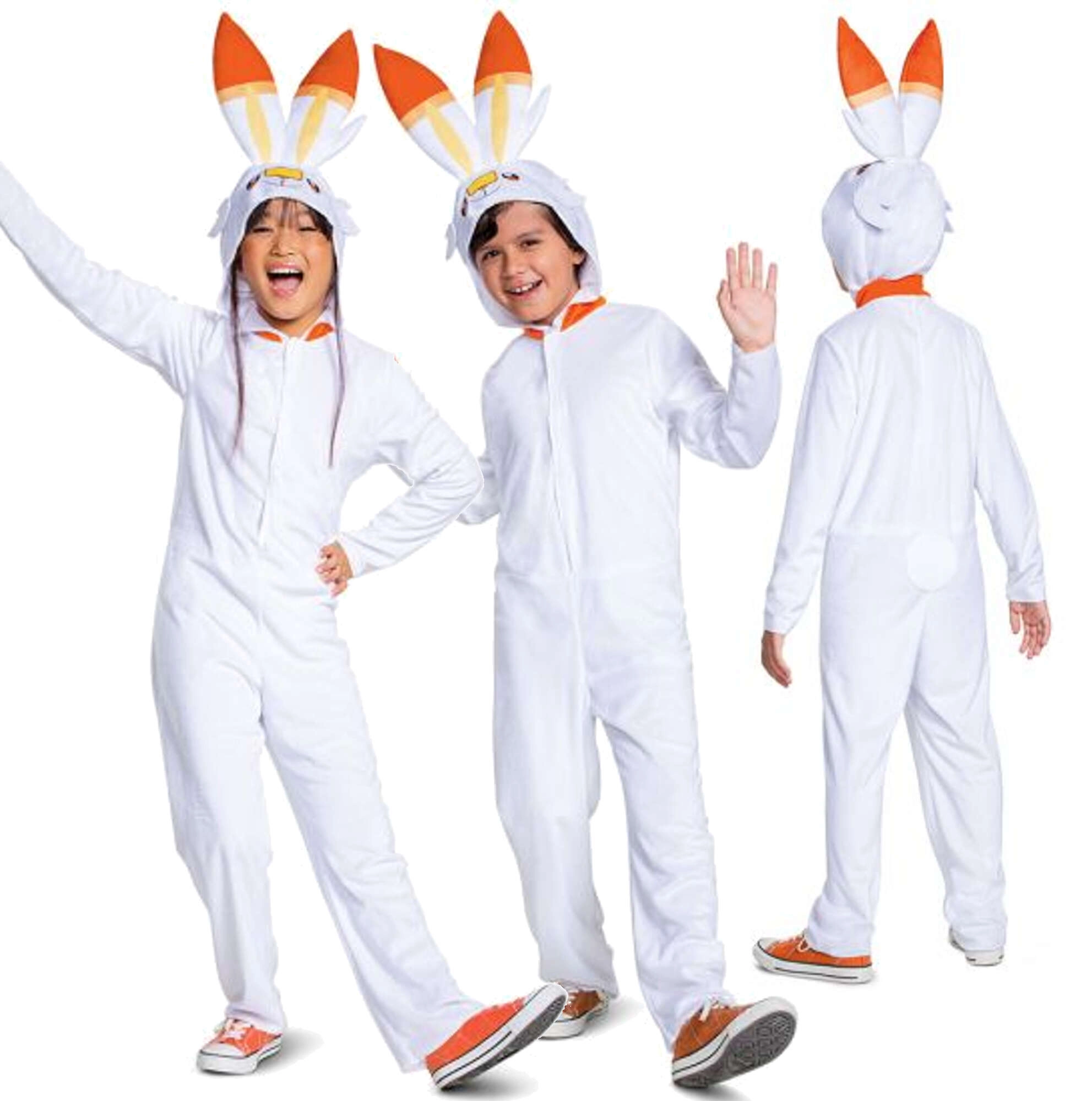 Detský kostým POKEMON Scorbunny kigurumi 126–136 cm (7–8 rokov)