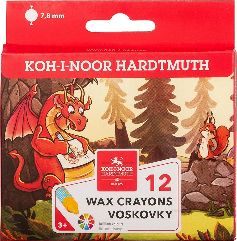 Koh-i-noor Voskové pastelky 12 ks