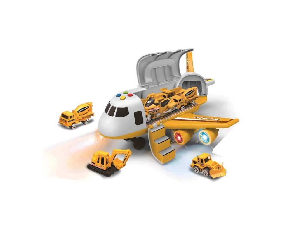E-shop Alltoys Dopravné lietadlo s nákladným priestorom + 3 autíčka 1:64