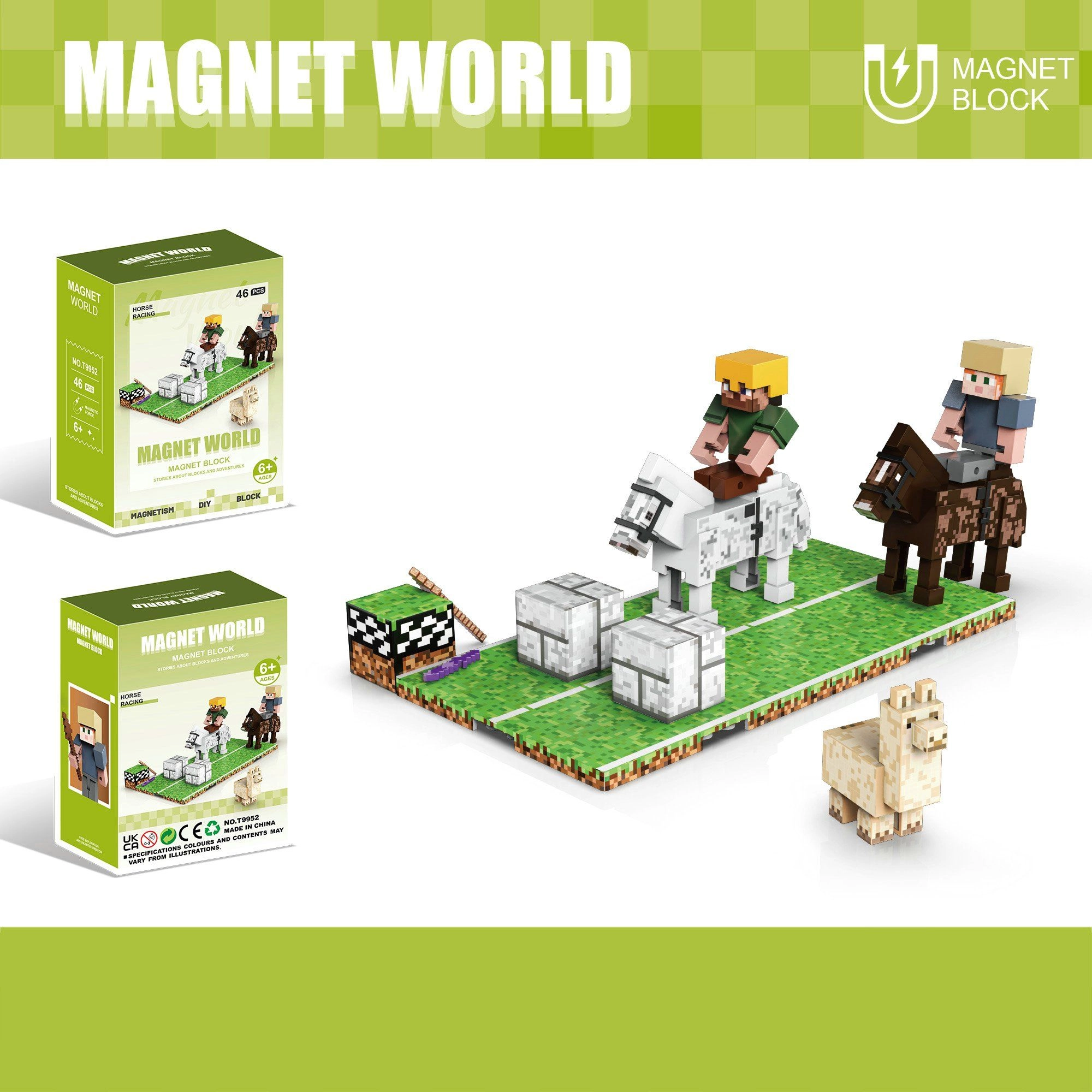 Stavebnica Magnet World Jazda na koni