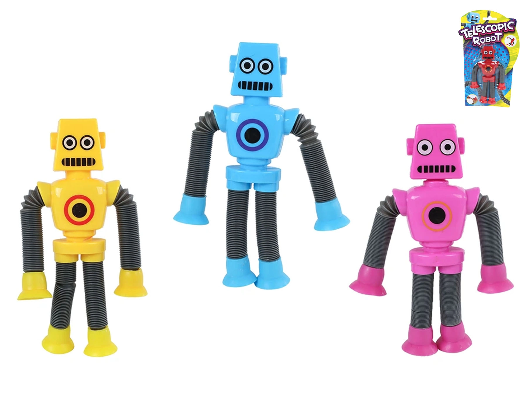 E-shop Natahovací robot s prísavkami a LED blikaním pre deti