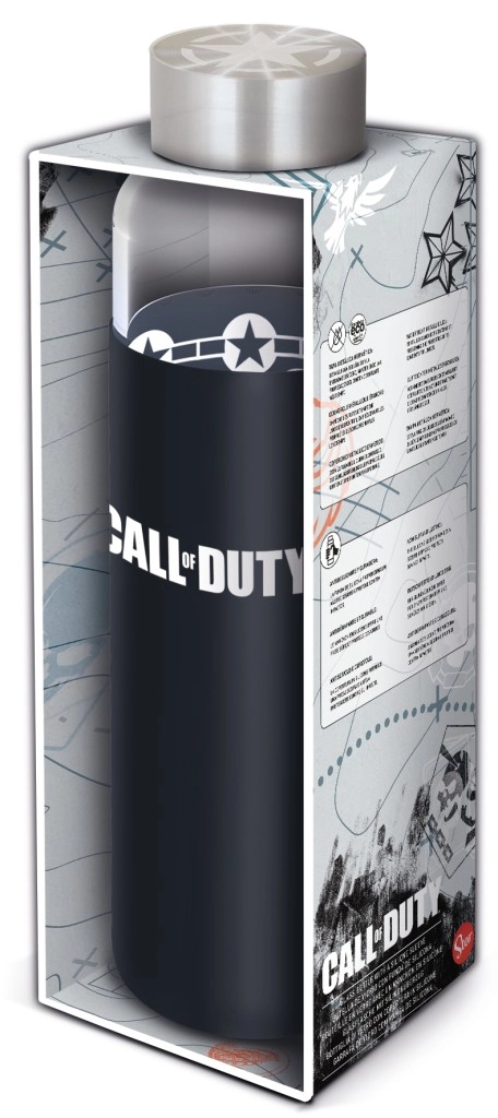Sklenená fľaša s návlekom 585 ml – CALL OF DUTY