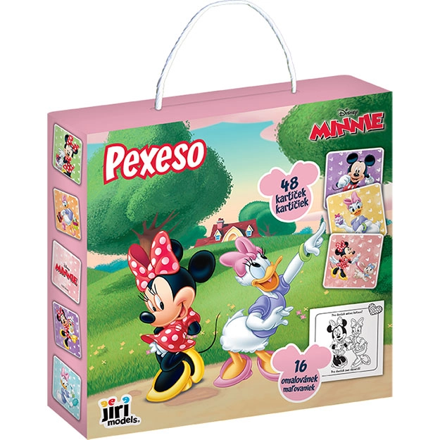 Pexeso v krabičke s omaľovánkou Minnie