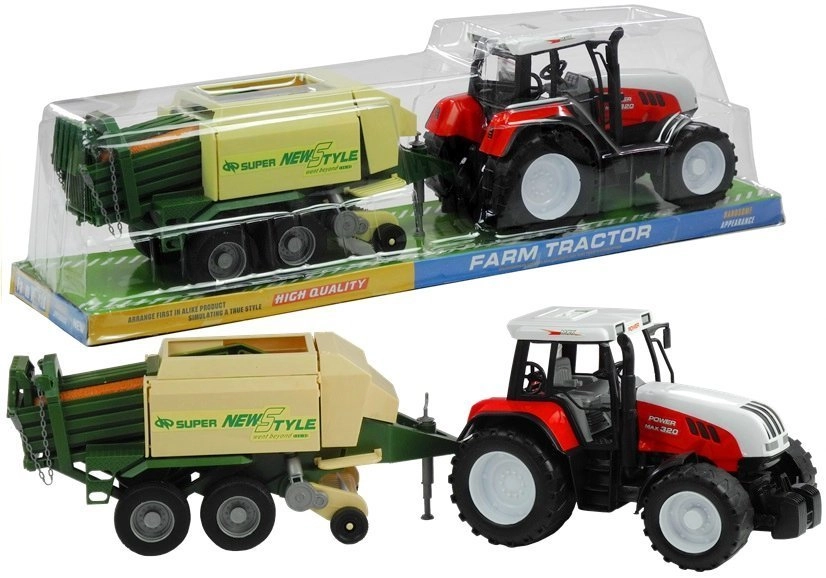 E-shop Lean Toys Poľnohospodársky traktor s prívesom