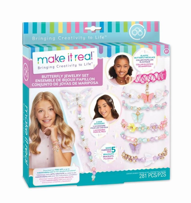 E-shop MAKE IT REAL Sada na výrobu šperkov s motýliky