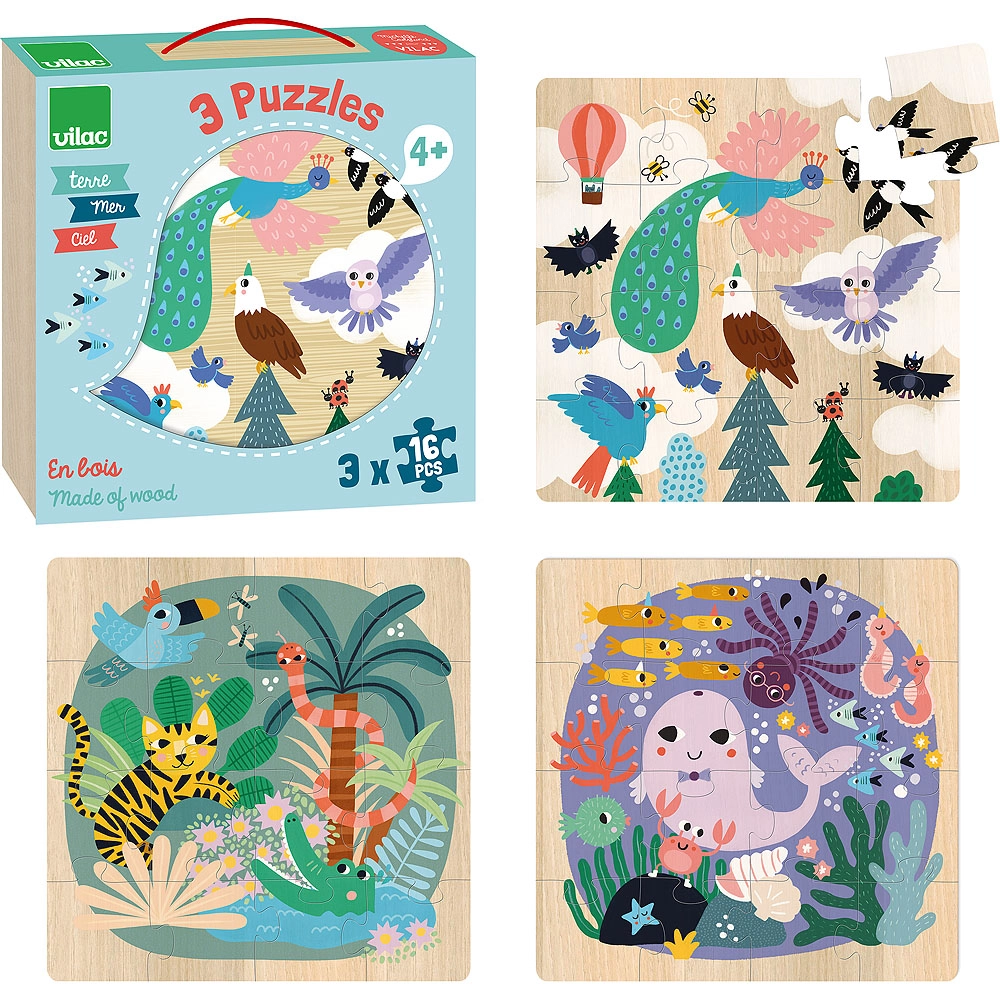 E-shop Vilac puzzle Moře země vzduch