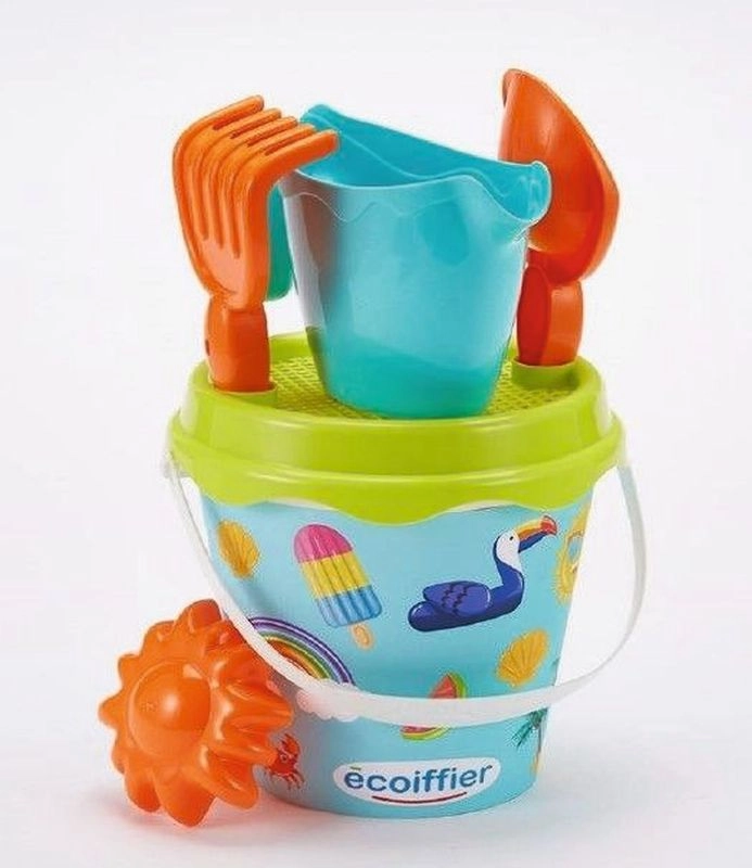 E-shop Ecoiffier Vedierko Prázdniny s kanvičkou a príslušenstvom 17 cm