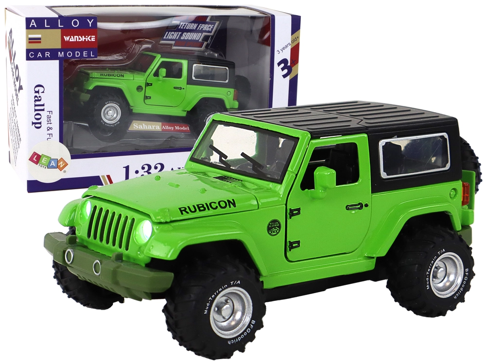 E-shop Lean Toys Model terénneho auta zelené 1:32