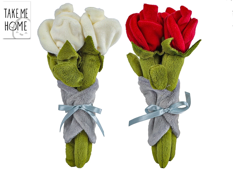 Take Me Home zväzok ruží mix farieb biela červená 22 cm