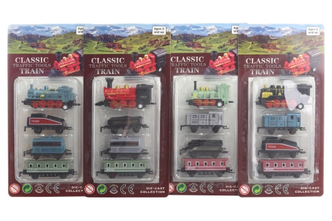 Wiky Lokomotíva s vagónmi 4ks