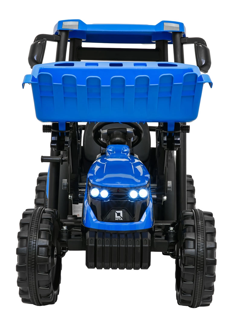 Detský traktor MEGA s prívesom Modrý