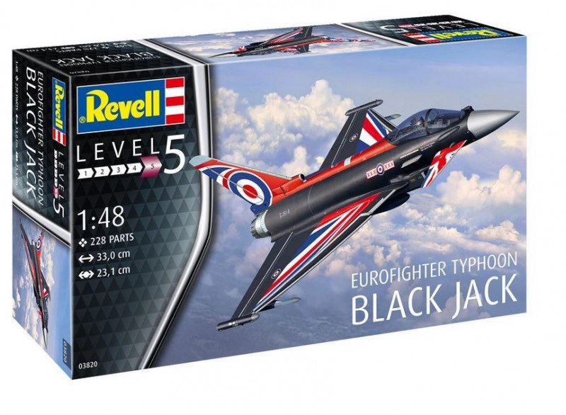 E-shop Revell Eurofighter „ černá Jack“ Plastic ModelKit letadlo 03820 1:48